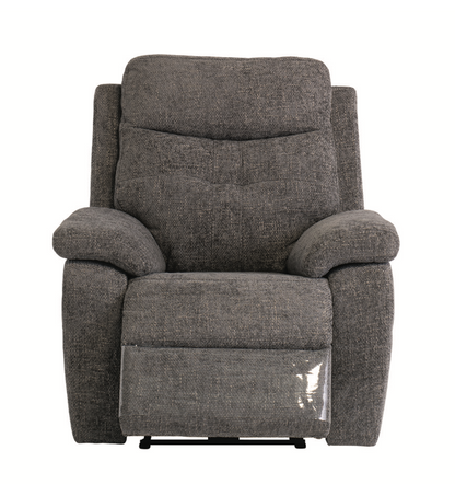 Sylvia Graphite Chanel Fabric Electric Recliner Sofa