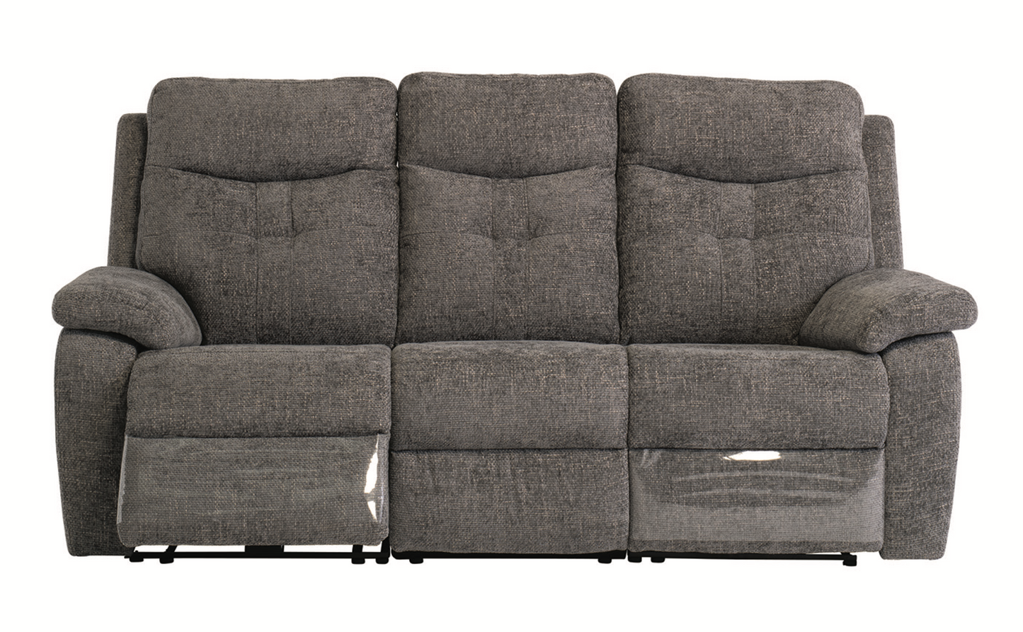 Sylvia Graphite Chanel Fabric Electric Recliner Sofa