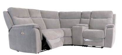 Salvatori Fabric Corner Sofa - 2 Colour Options