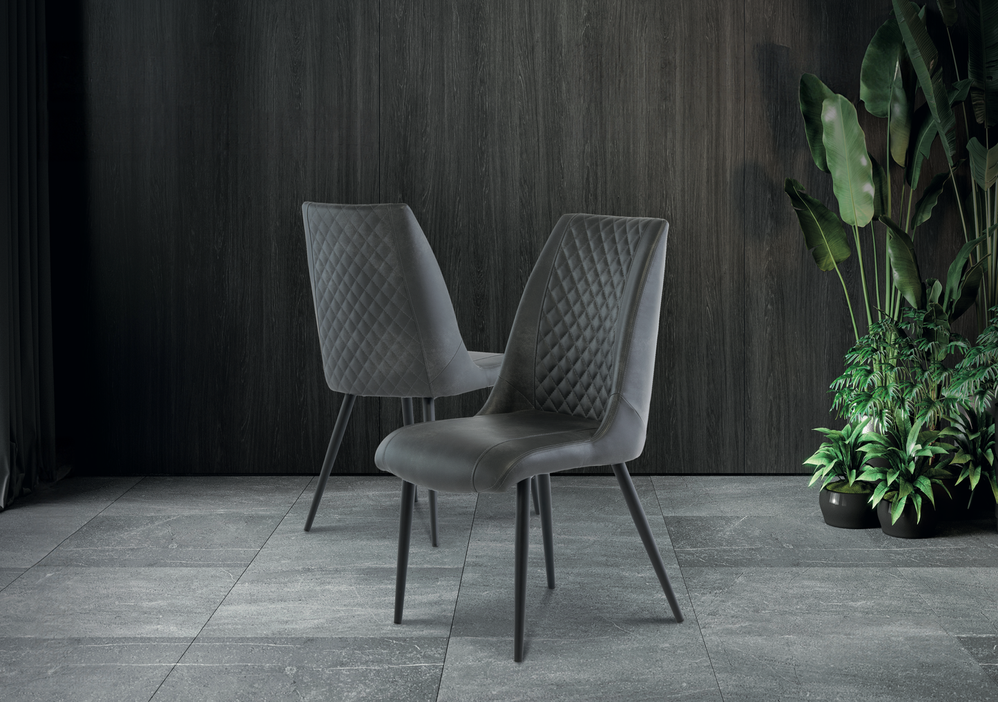 Trent - Grey / Dark Brown / Taupe Dining chair