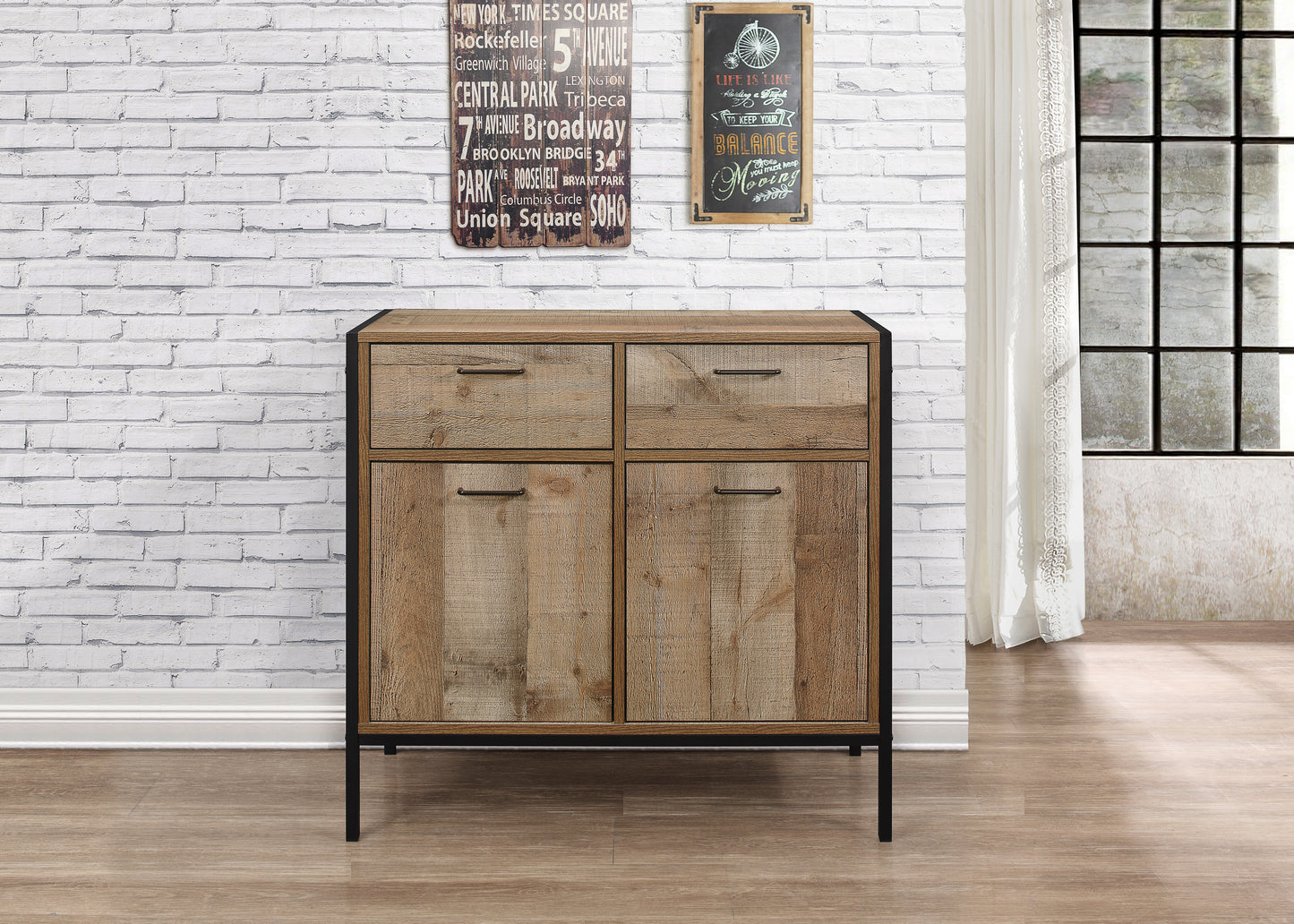 Urban 2 Door 2 Drawer Sideboard Brown