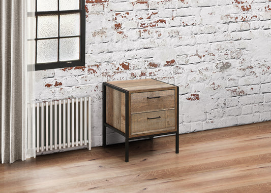 Urban 2 Drawer Bedside Rustic