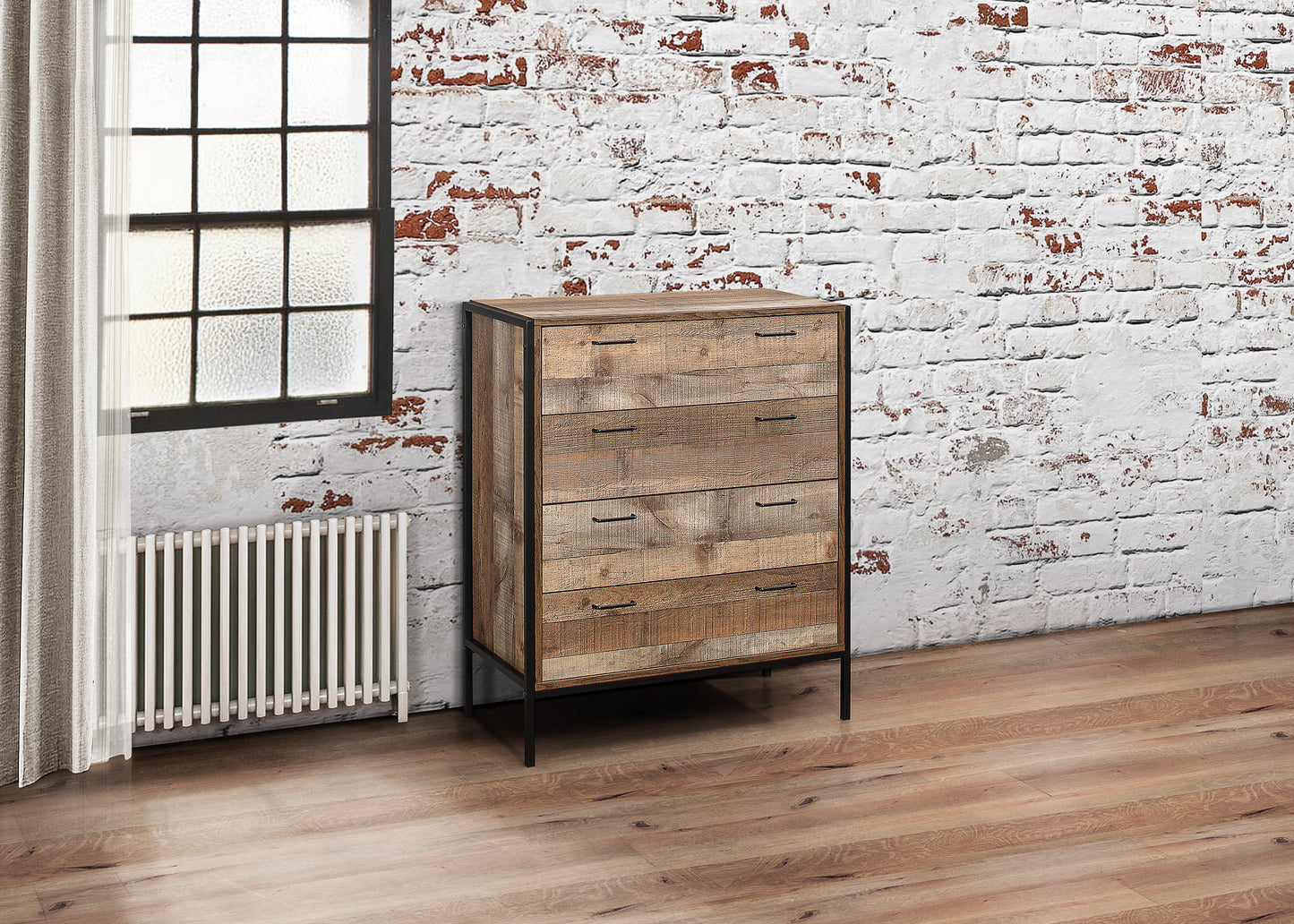 Urban 4 Drawer Chest Rustic