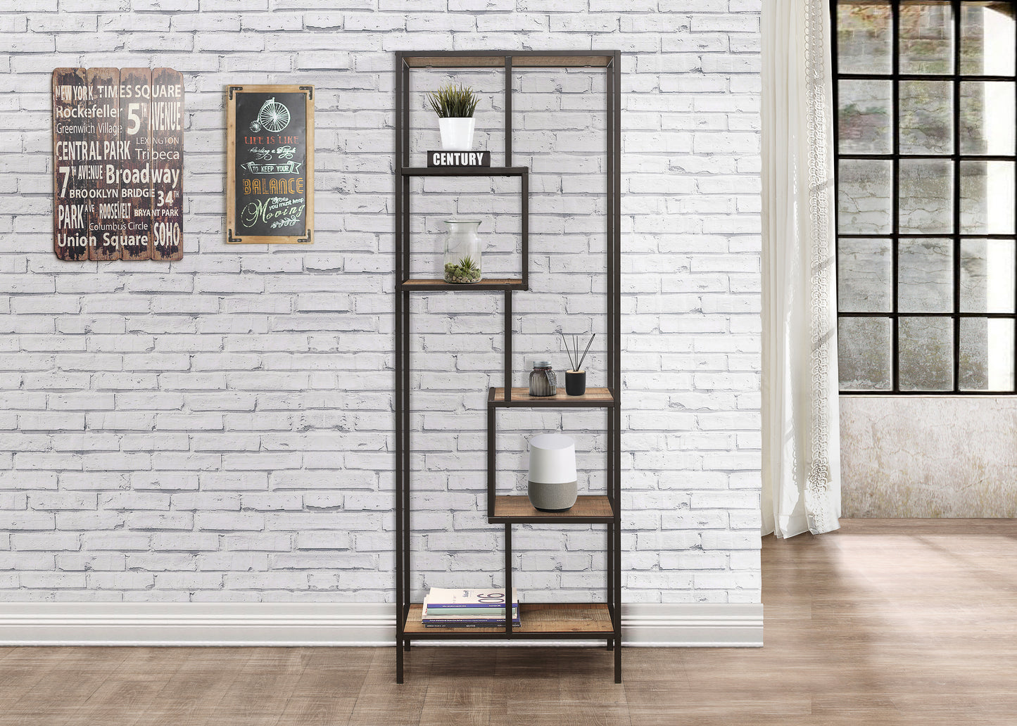 Urban Tall Shelving Unit Brown