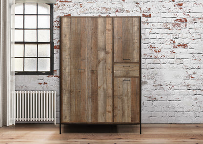 Urban 4 Door Wardrobe Rustic