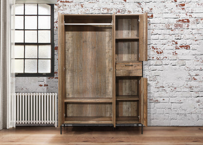 Urban 4 Door Wardrobe Rustic