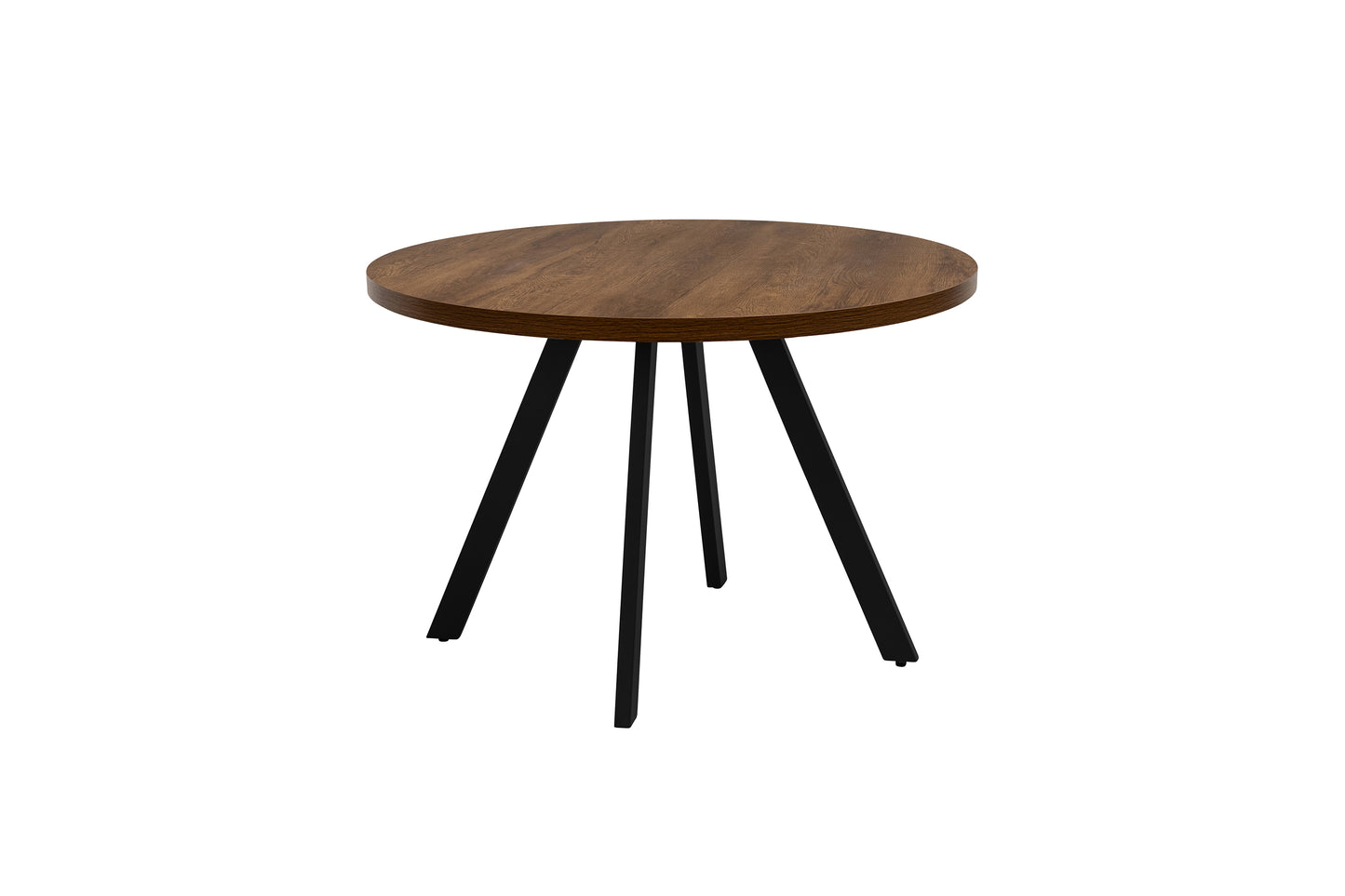 Havana 1.1m Round Dining Table -Dark Oak