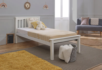 Paris White Wooden Bed Frame LFE