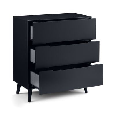 ALICIA 3 DRAWER CHEST - ANTHRACITE