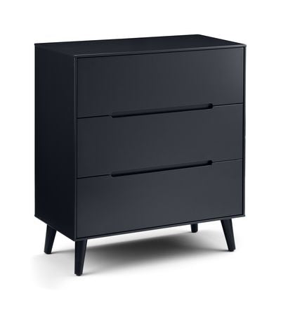 ALICIA 3 DRAWER CHEST - ANTHRACITE