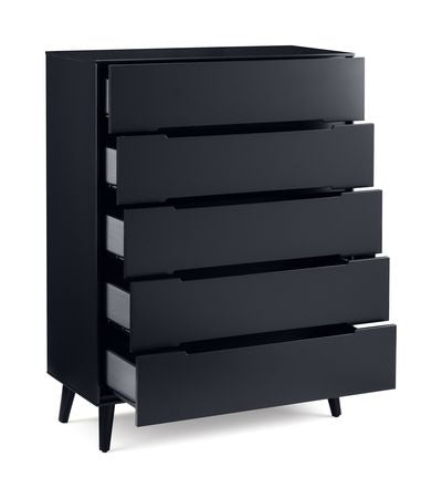 ALICIA 5 DRAWER CHEST - ANTHRACITE