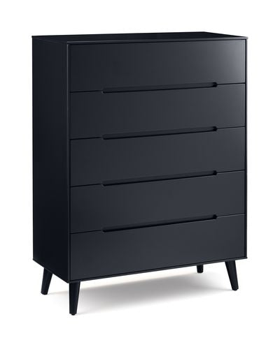 ALICIA 5 DRAWER CHEST - ANTHRACITE