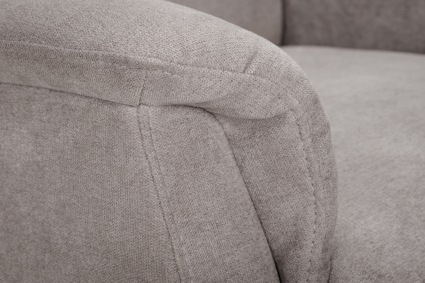 AVA RISE AND RECLINE CHAIR TAUPE FABRIC