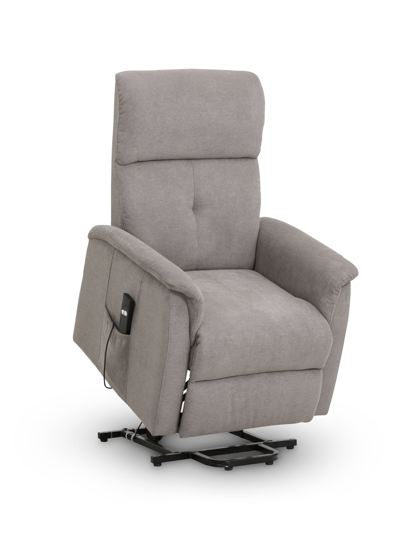 AVA RISE AND RECLINE CHAIR TAUPE FABRIC