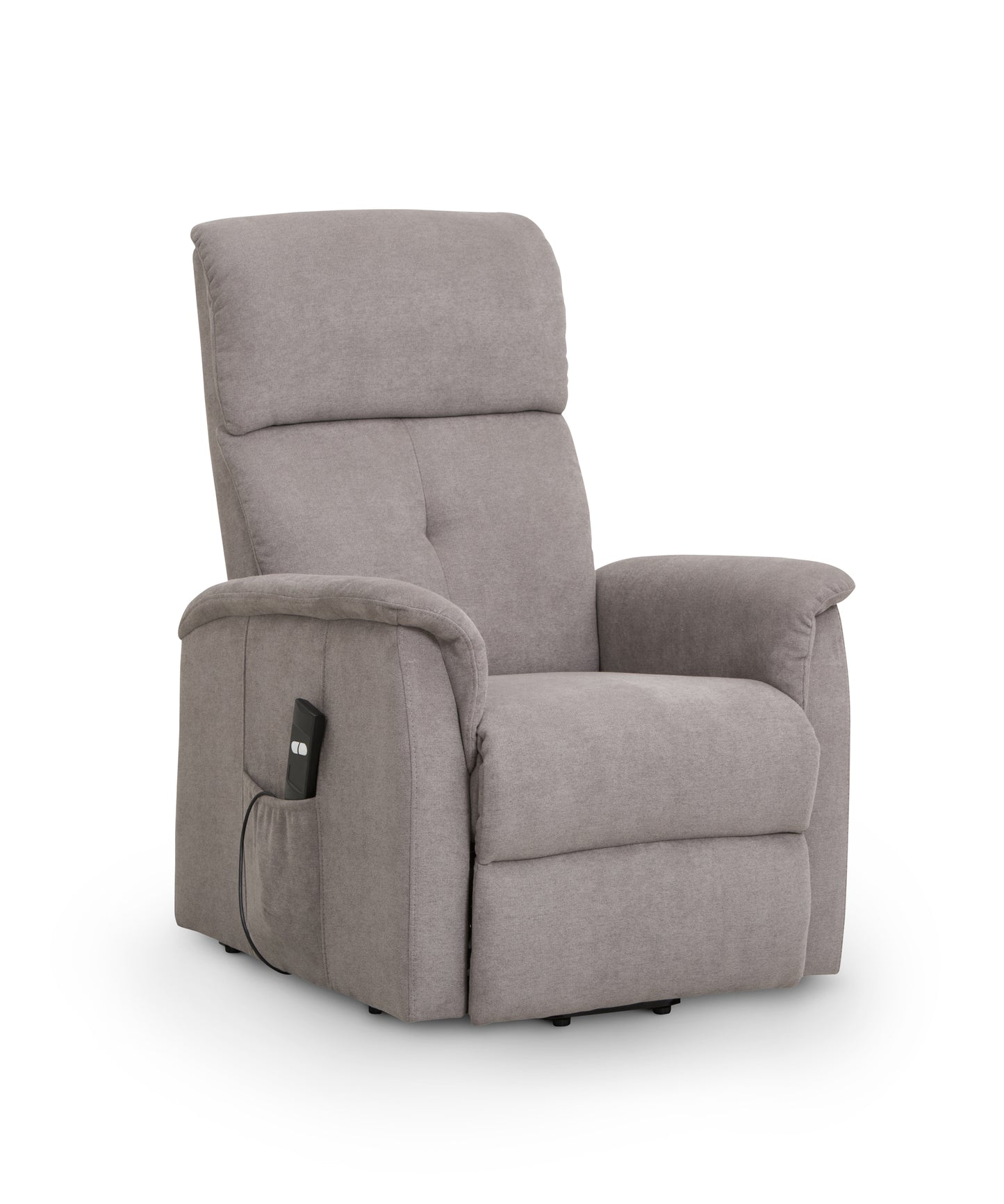 AVA RISE AND RECLINE CHAIR TAUPE FABRIC