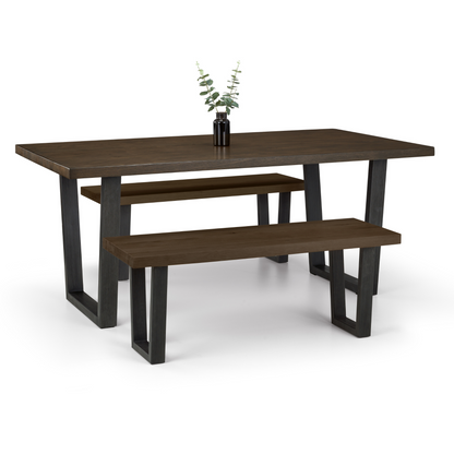 BROOKLYN DINING TABLE - DARK OAK