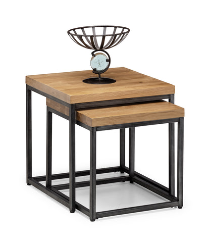 BROOKLYN OAK NESTING LAMP TABLES