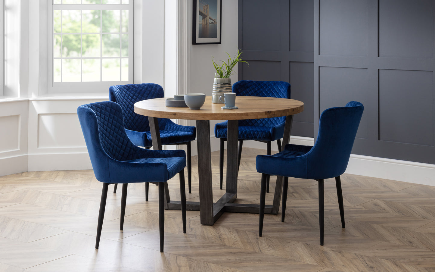 BURGESS DINING CHAIR - BLUE