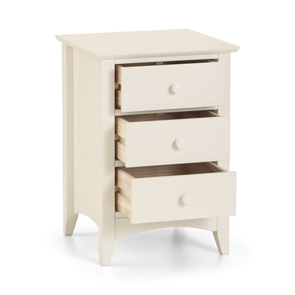 CAMEO 3 DRAWER BEDSIDE