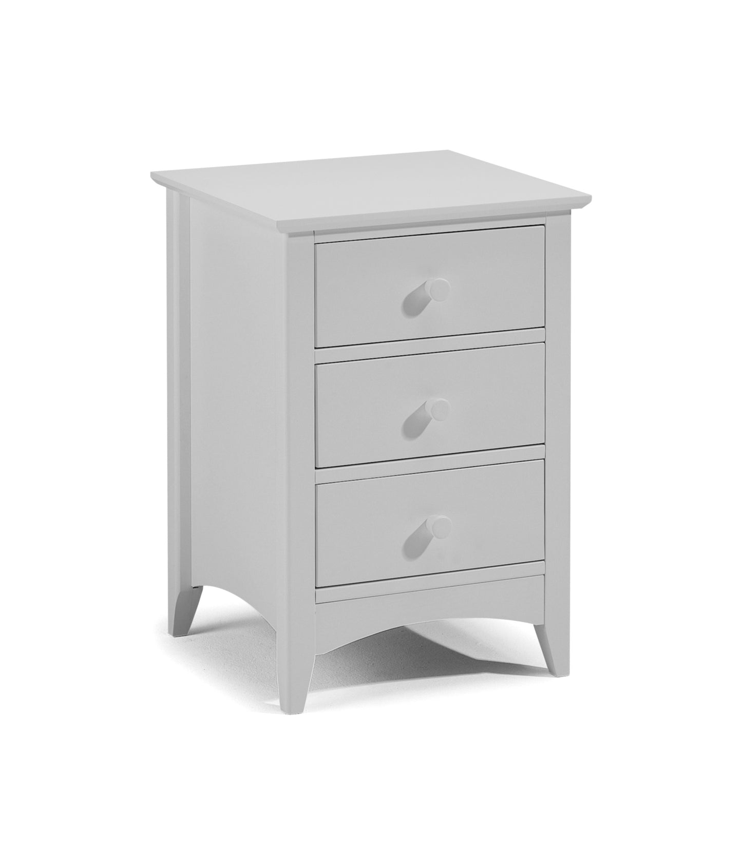 CAMEO 3 DRAWER BEDSIDE - DOVE GREY