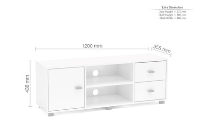 Covent TV Unit White