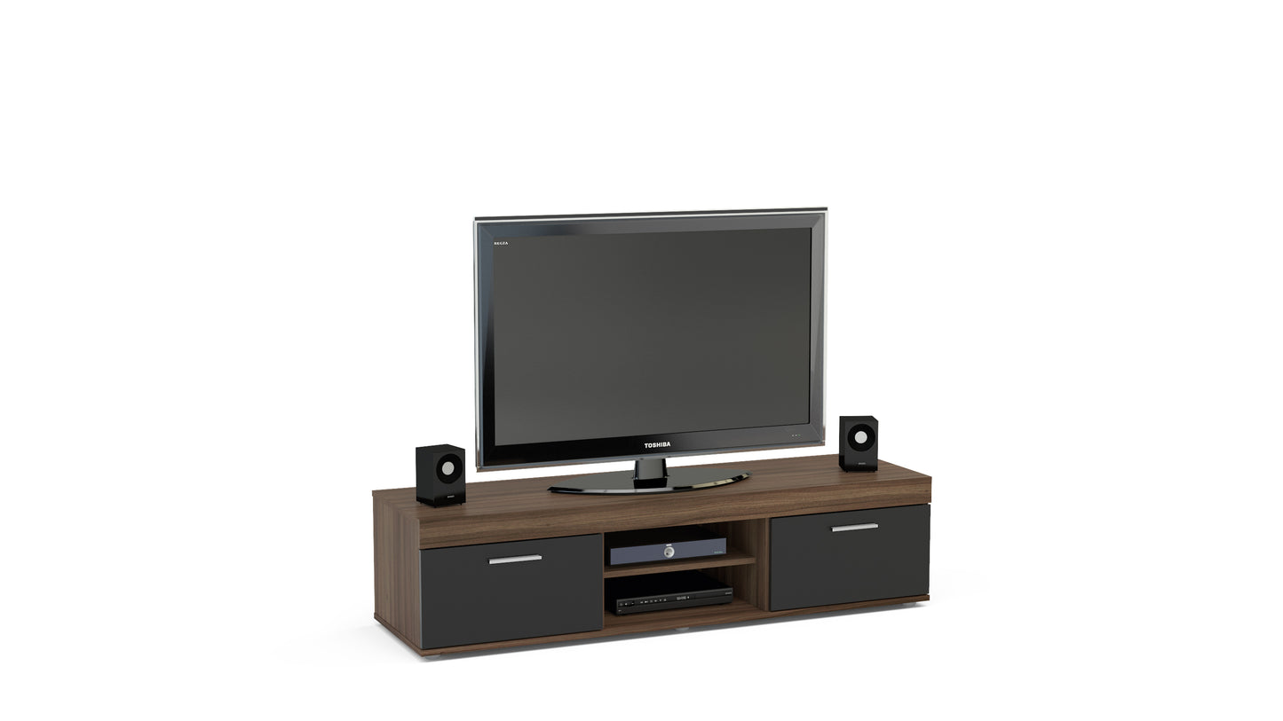 Edgeware TV Unit Walnut & Black