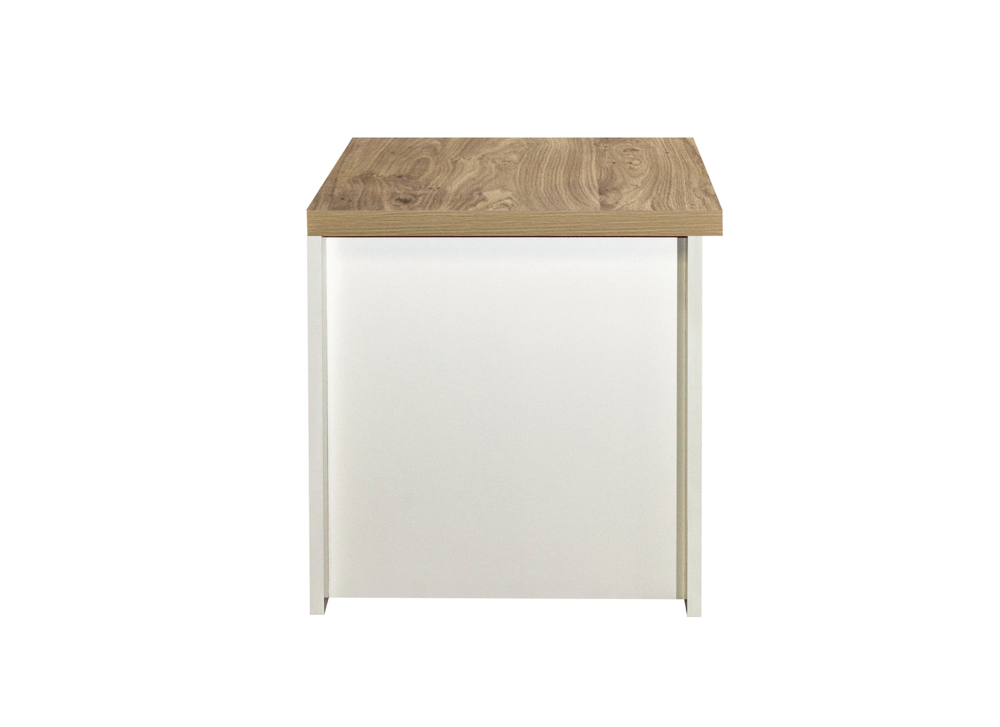 Highgate 1 Drawer Lamp Table Cream & Oak