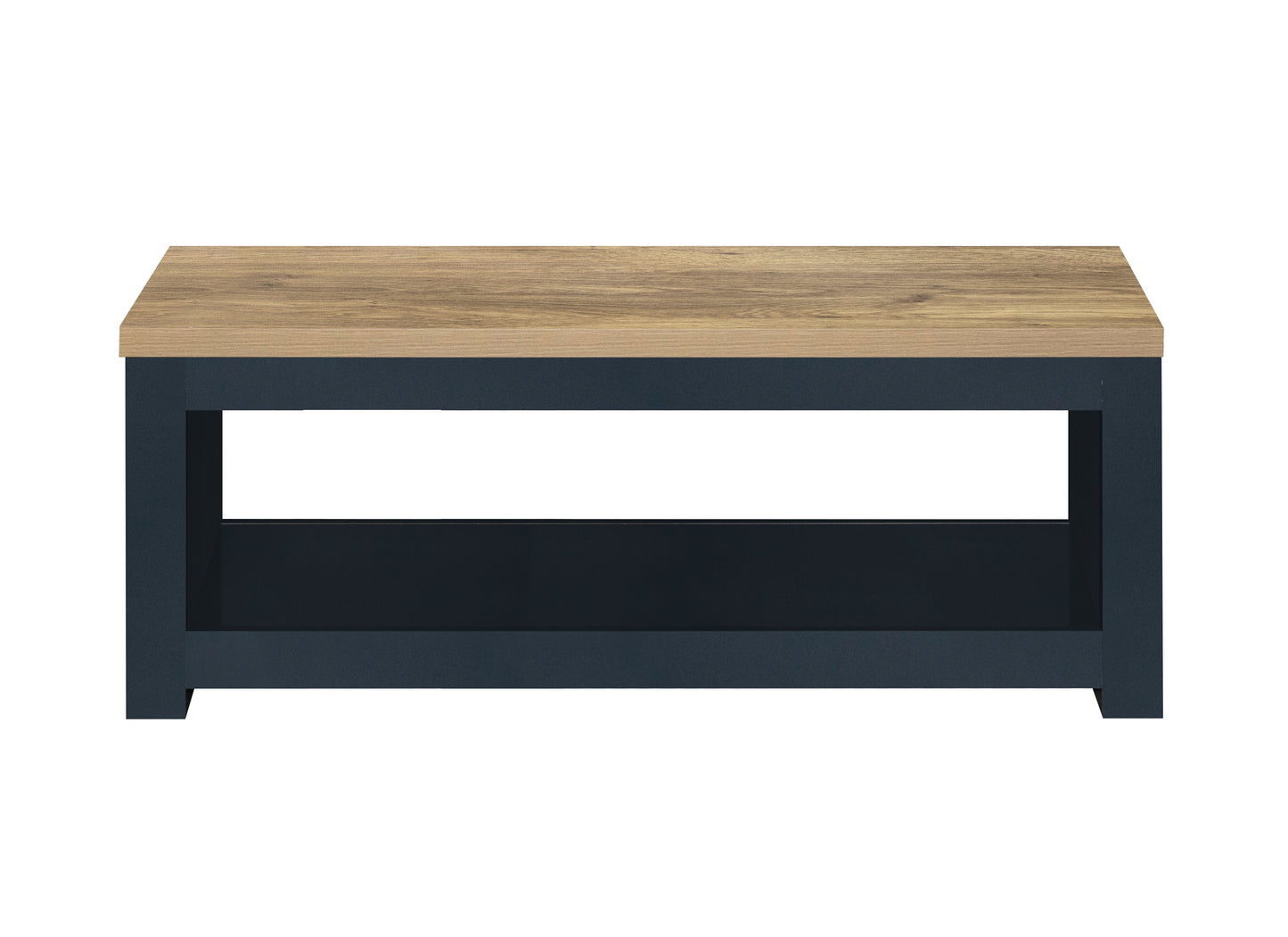 Highgate Coffee Table Navy Blue & Oak