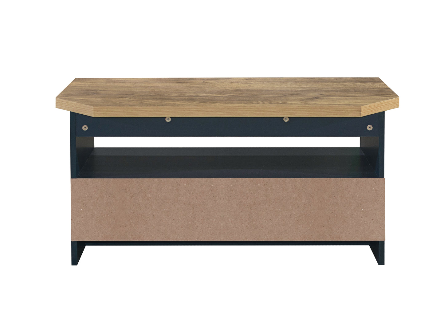 Highgate Corner TV Unit Navy Blue & Oak