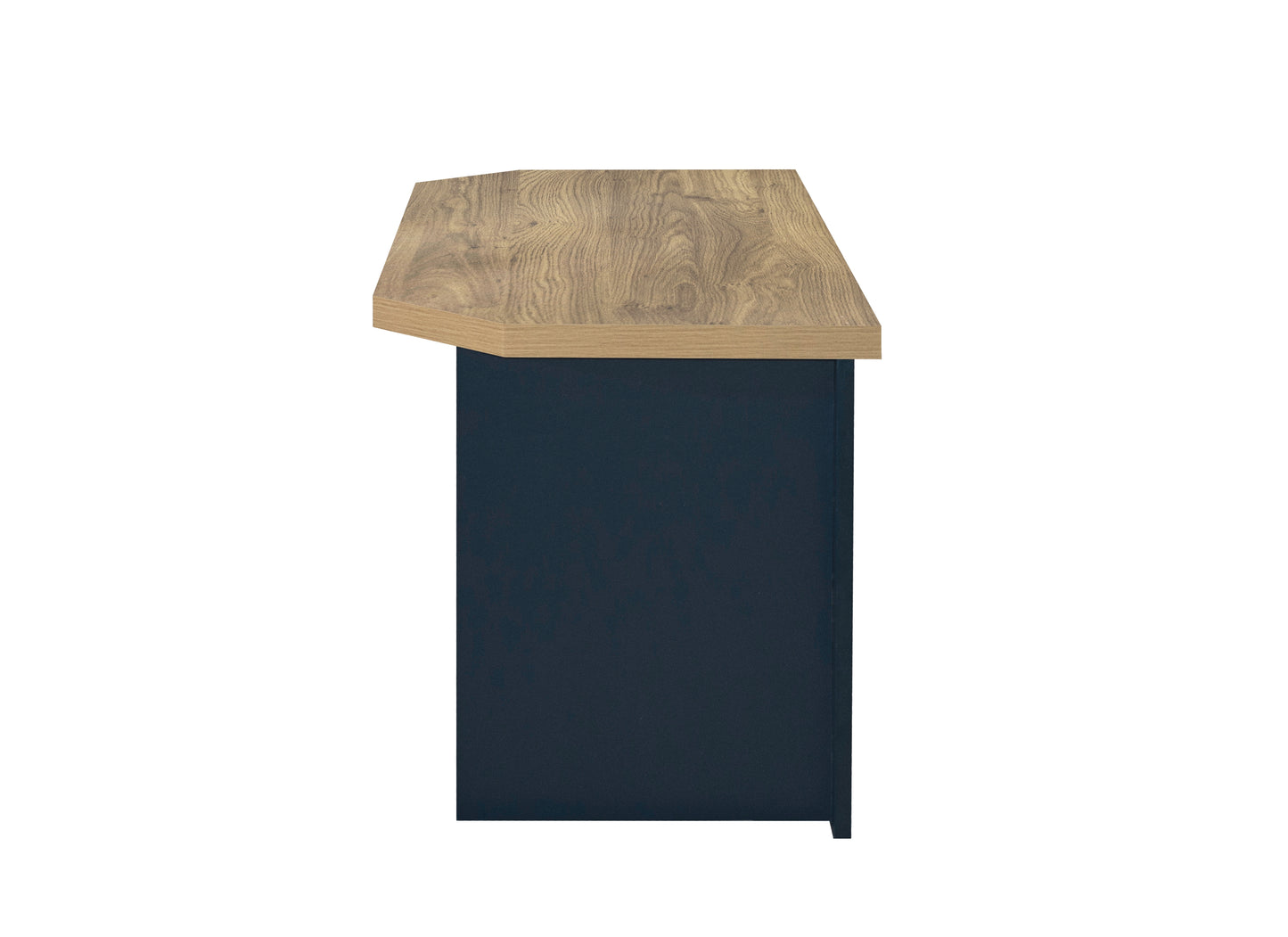 Highgate Corner TV Unit Navy Blue & Oak