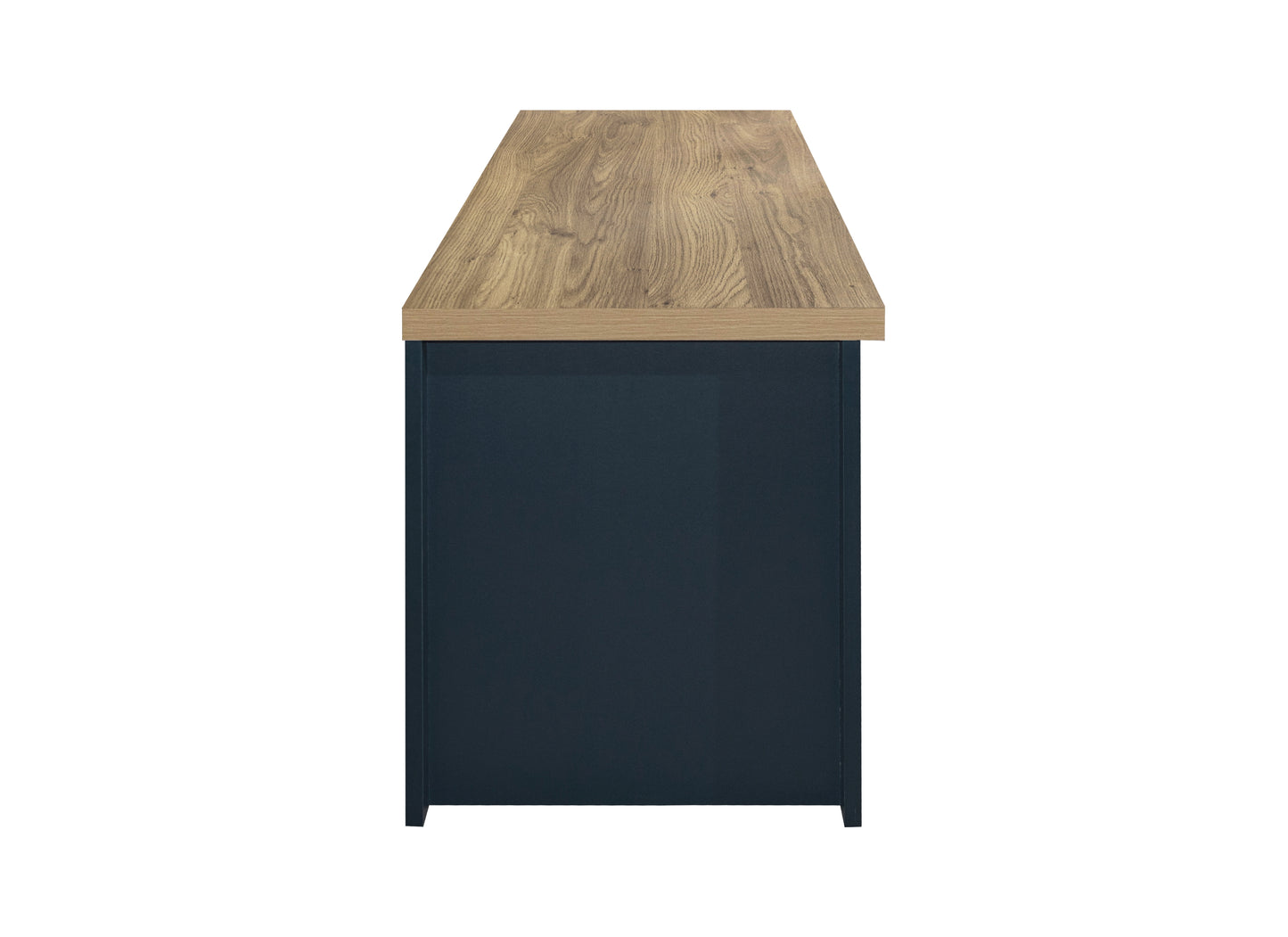 Highgate Large TV Unit Navy Blue & Oak