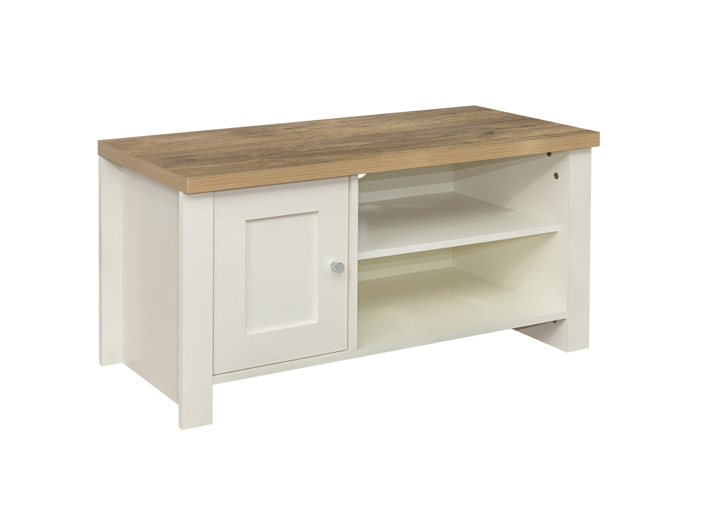 Highgate Small TV Unit Cream & Oak