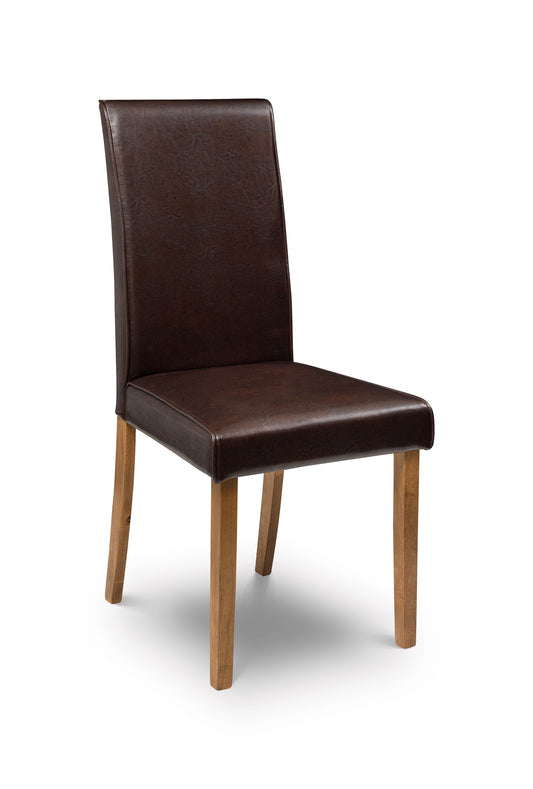 HUDSON DINING CHAIR - BROWN