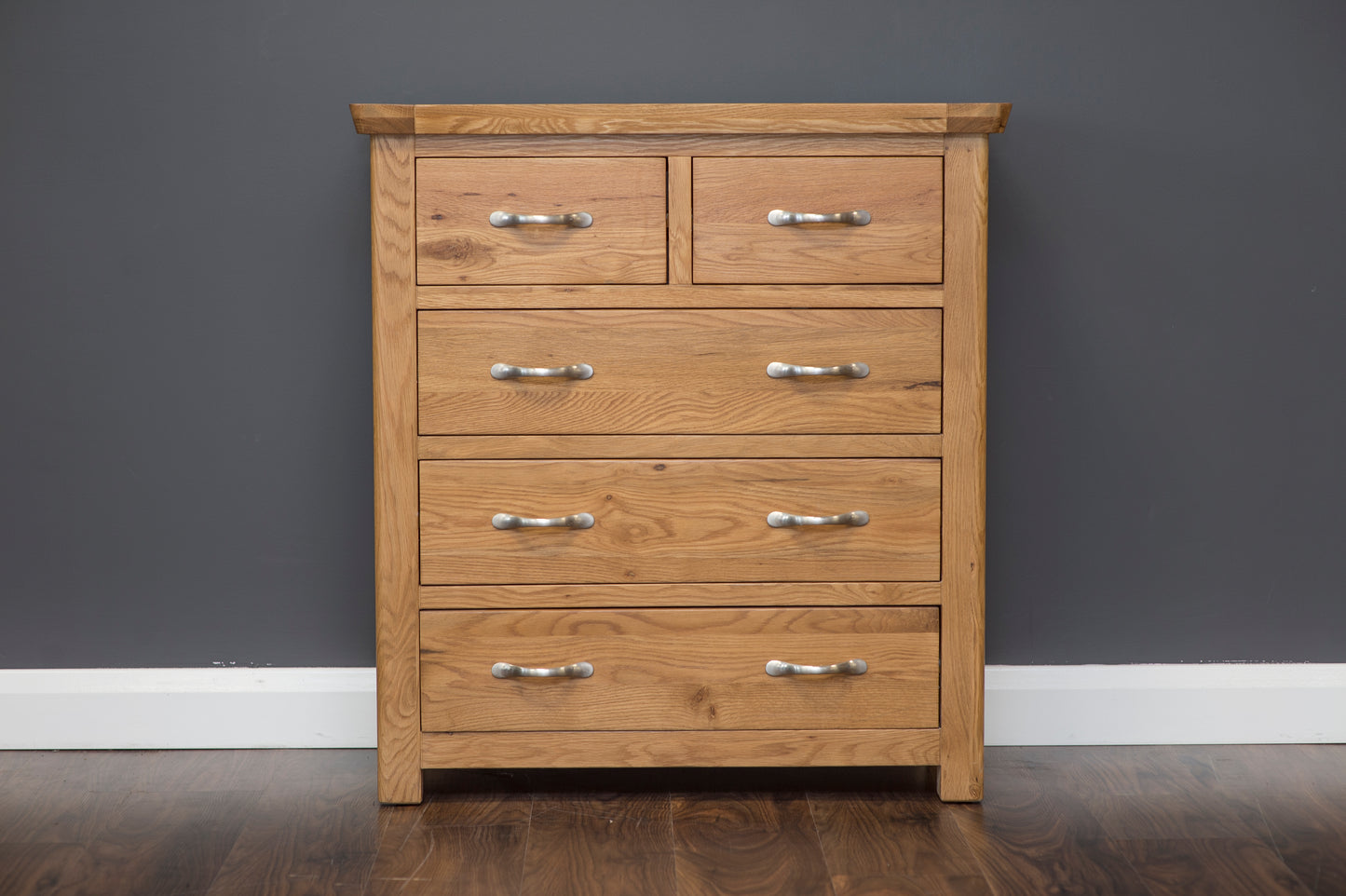 Medina Oak 5 Drawer Chest