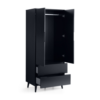 ALICIA 2 DOOR WARDROBE - ANTHRACITE