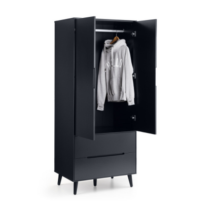 ALICIA 2 DOOR WARDROBE - ANTHRACITE